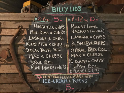 Bistro kids menu board